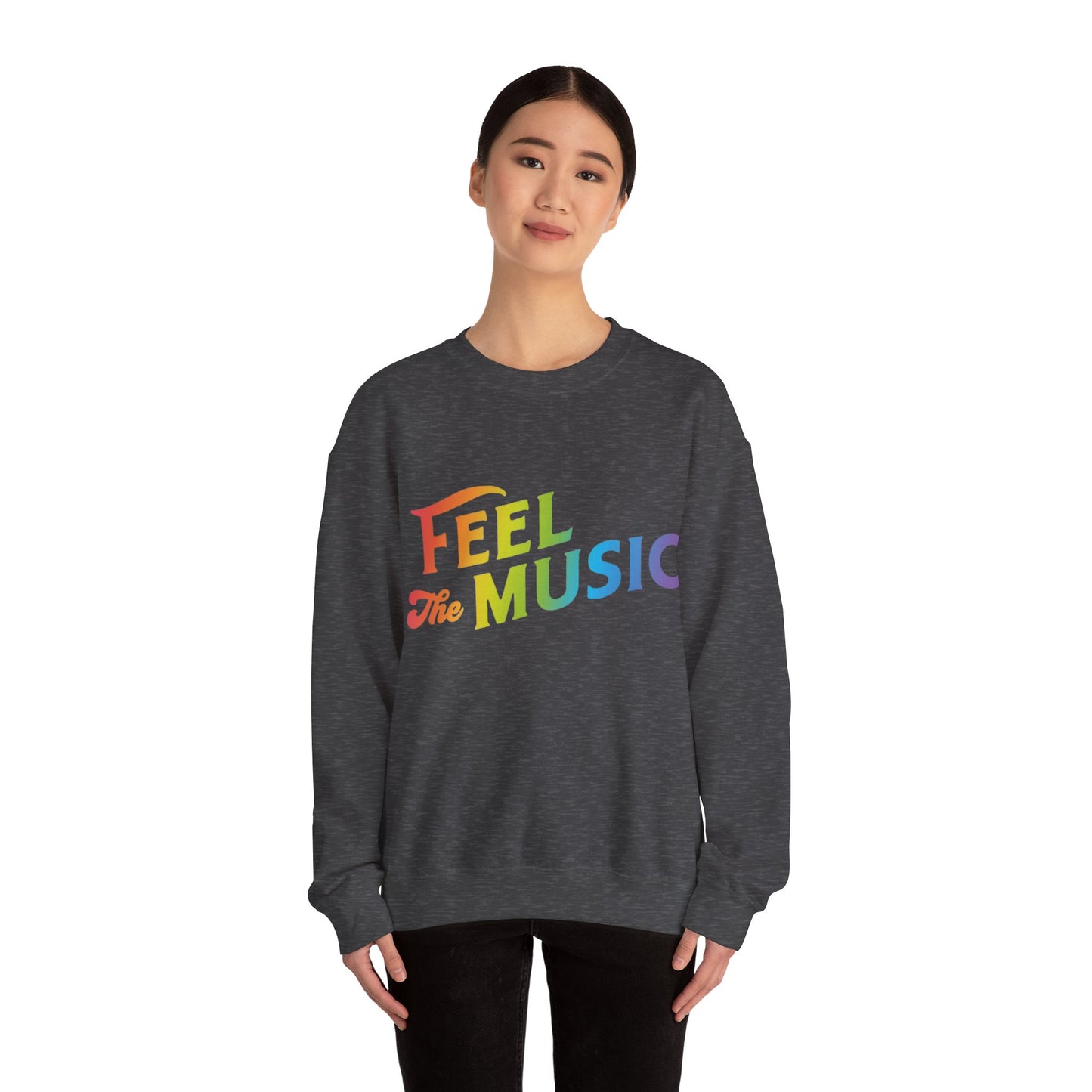 Feel the Music Unisex Crewneck Sweatshirt