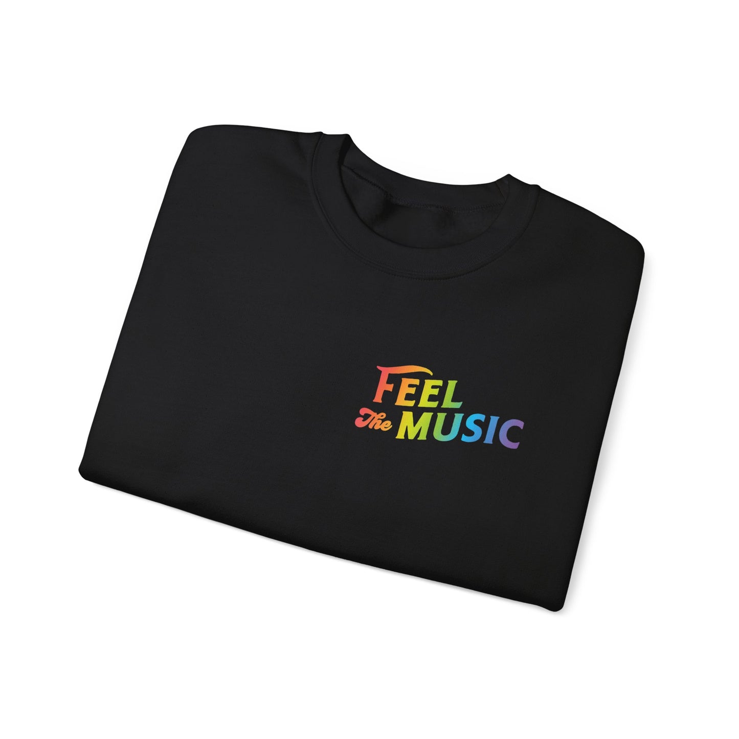 "Feel The Music" Crewneck Sweatshirt - Perfect for Music Lovers