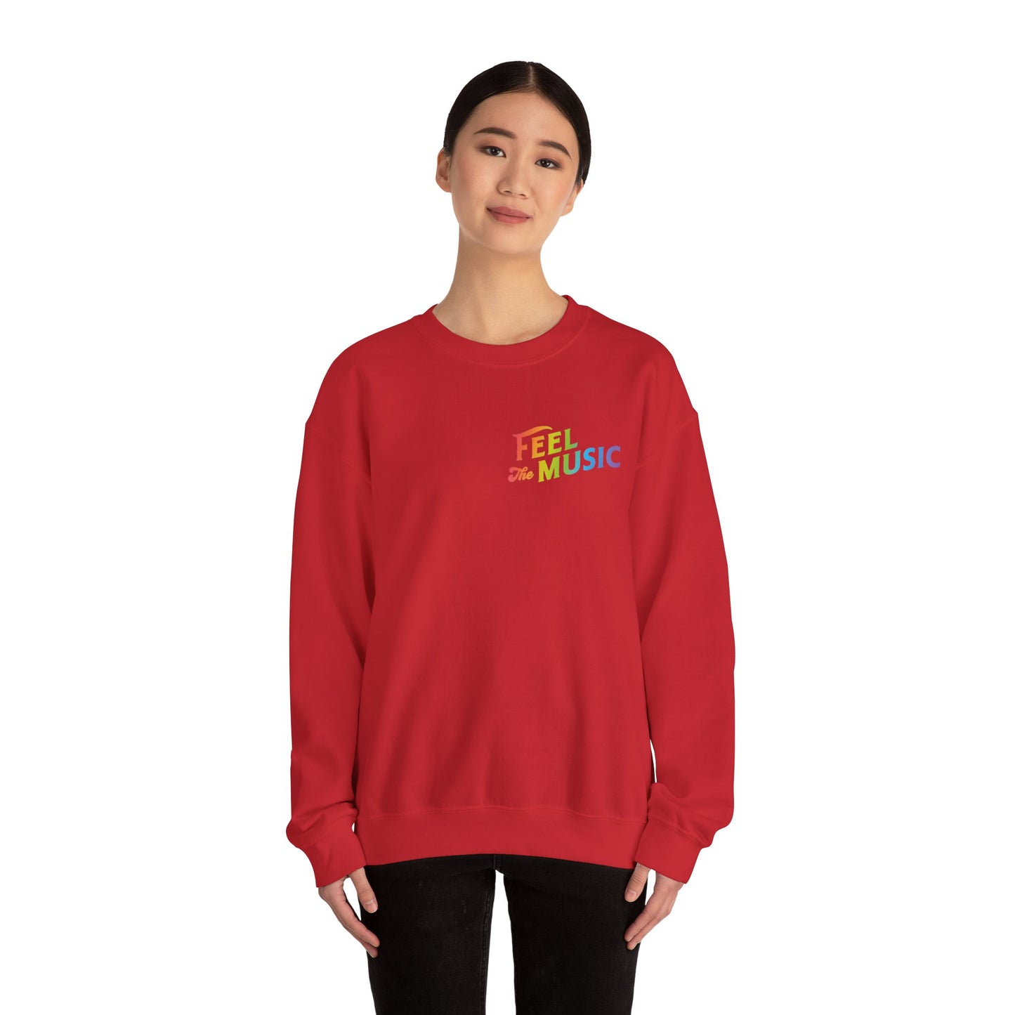 "Feel The Music" Crewneck Sweatshirt - Perfect for Music Lovers