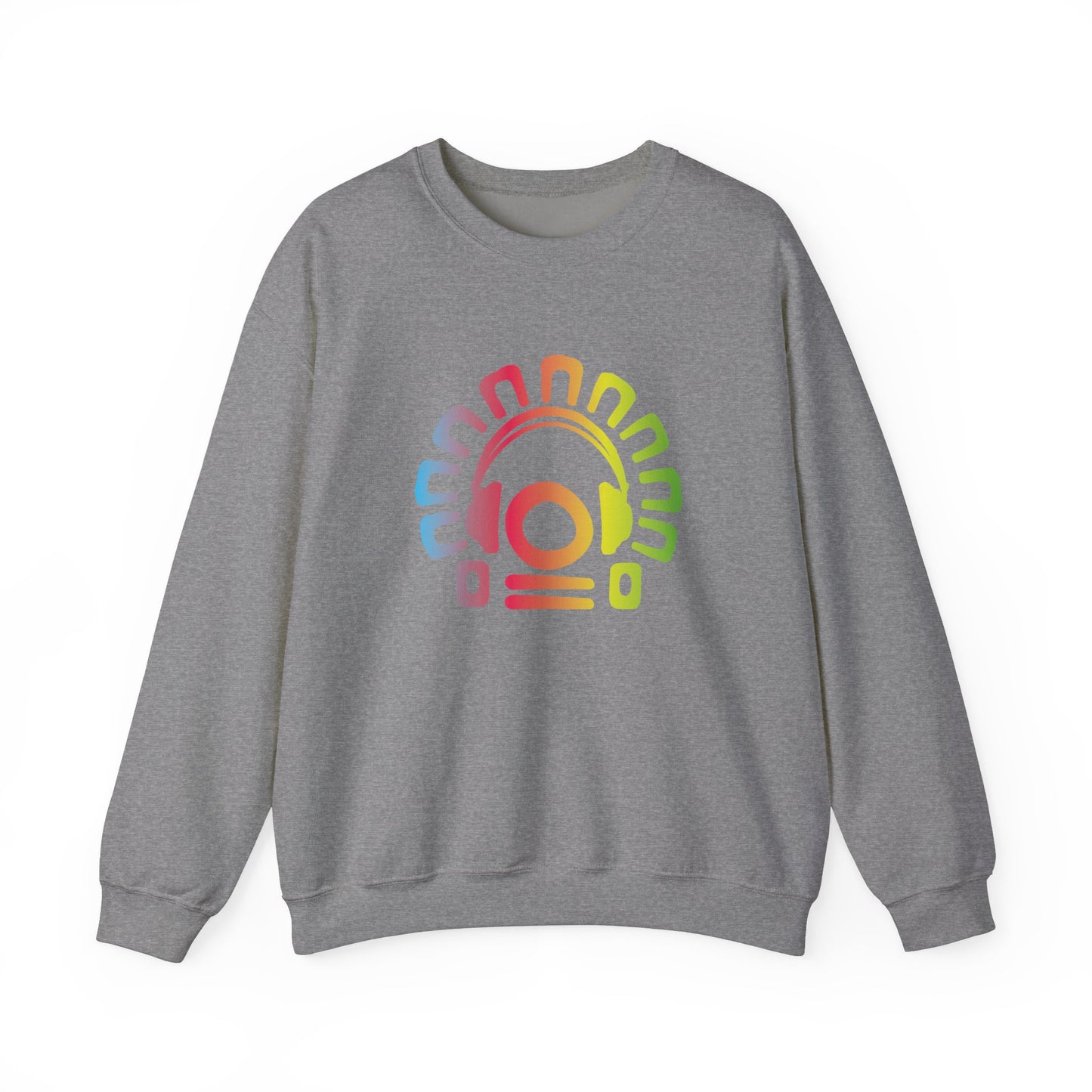 Tribal Headphones Unisex Crewneck Sweatshirt