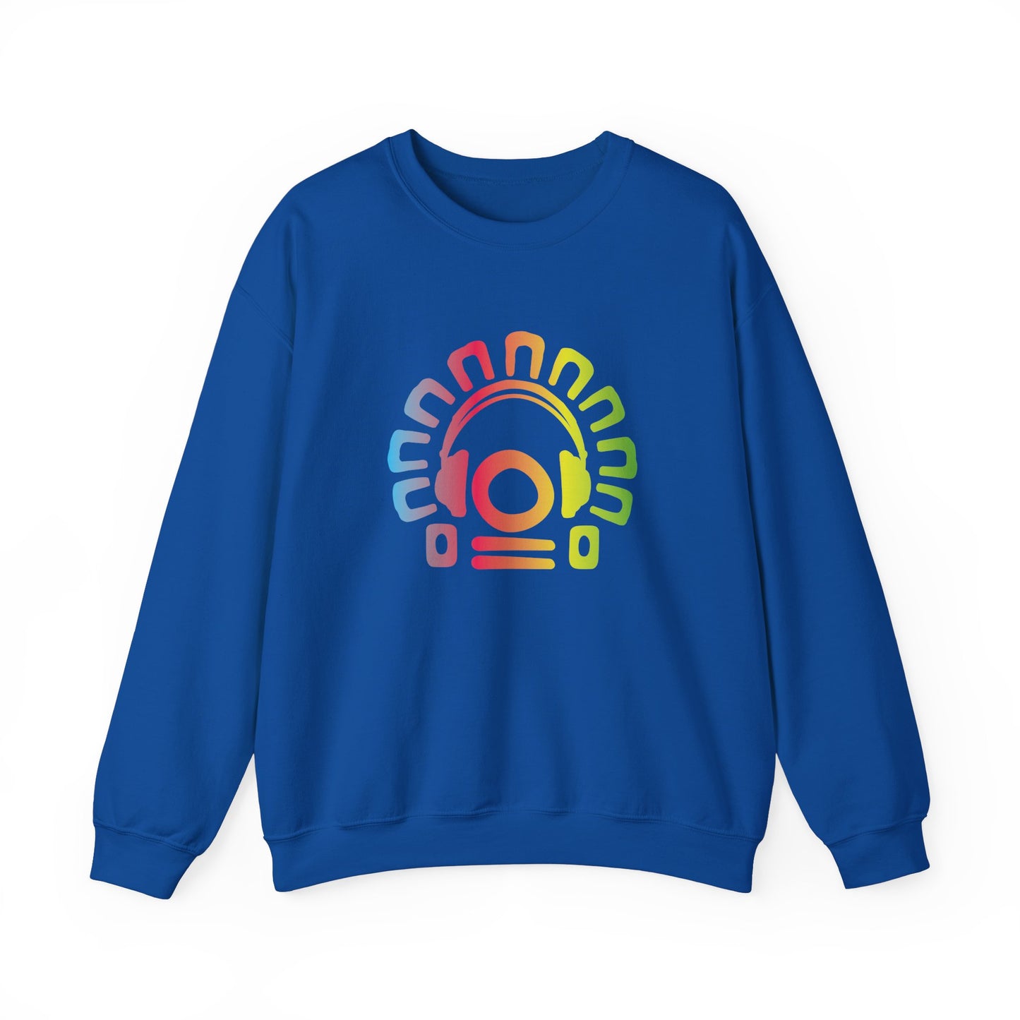 Tribal Headphones Unisex Crewneck Sweatshirt