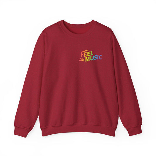 "Feel The Music" Crewneck Sweatshirt - Perfect for Music Lovers