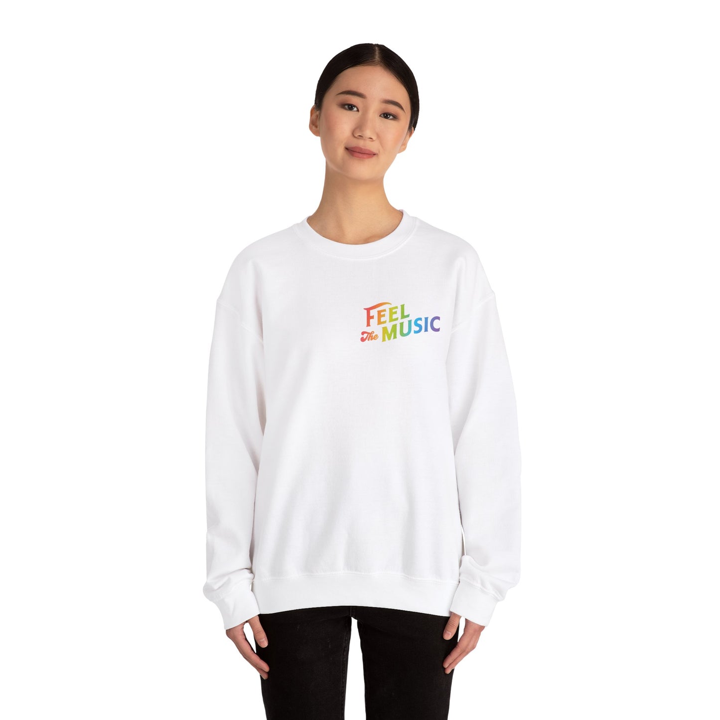 "Feel The Music" Crewneck Sweatshirt - Perfect for Music Lovers