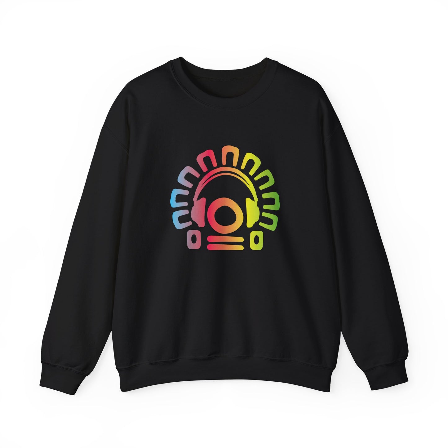 Tribal Headphones Unisex Crewneck Sweatshirt