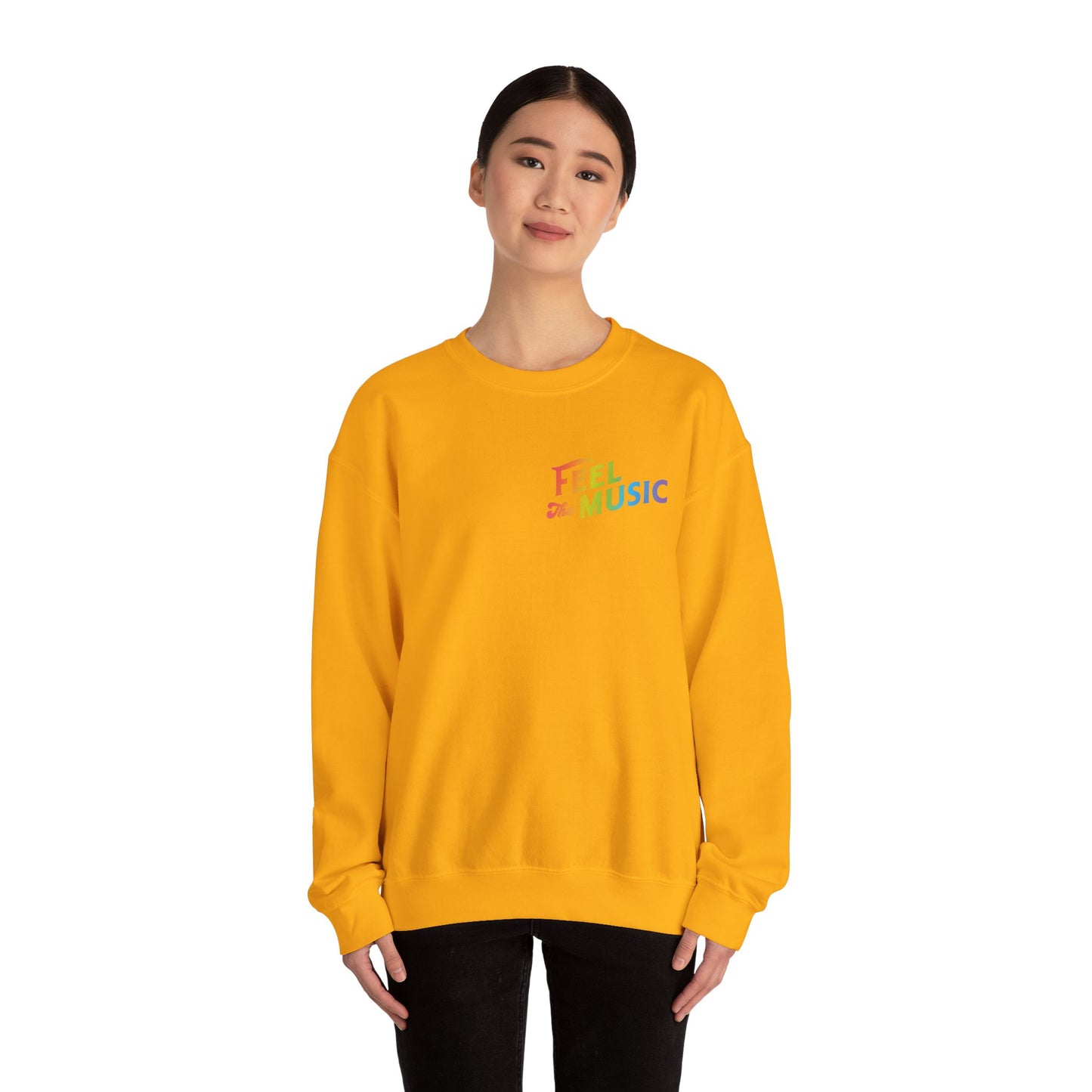 "Feel The Music" Crewneck Sweatshirt - Perfect for Music Lovers