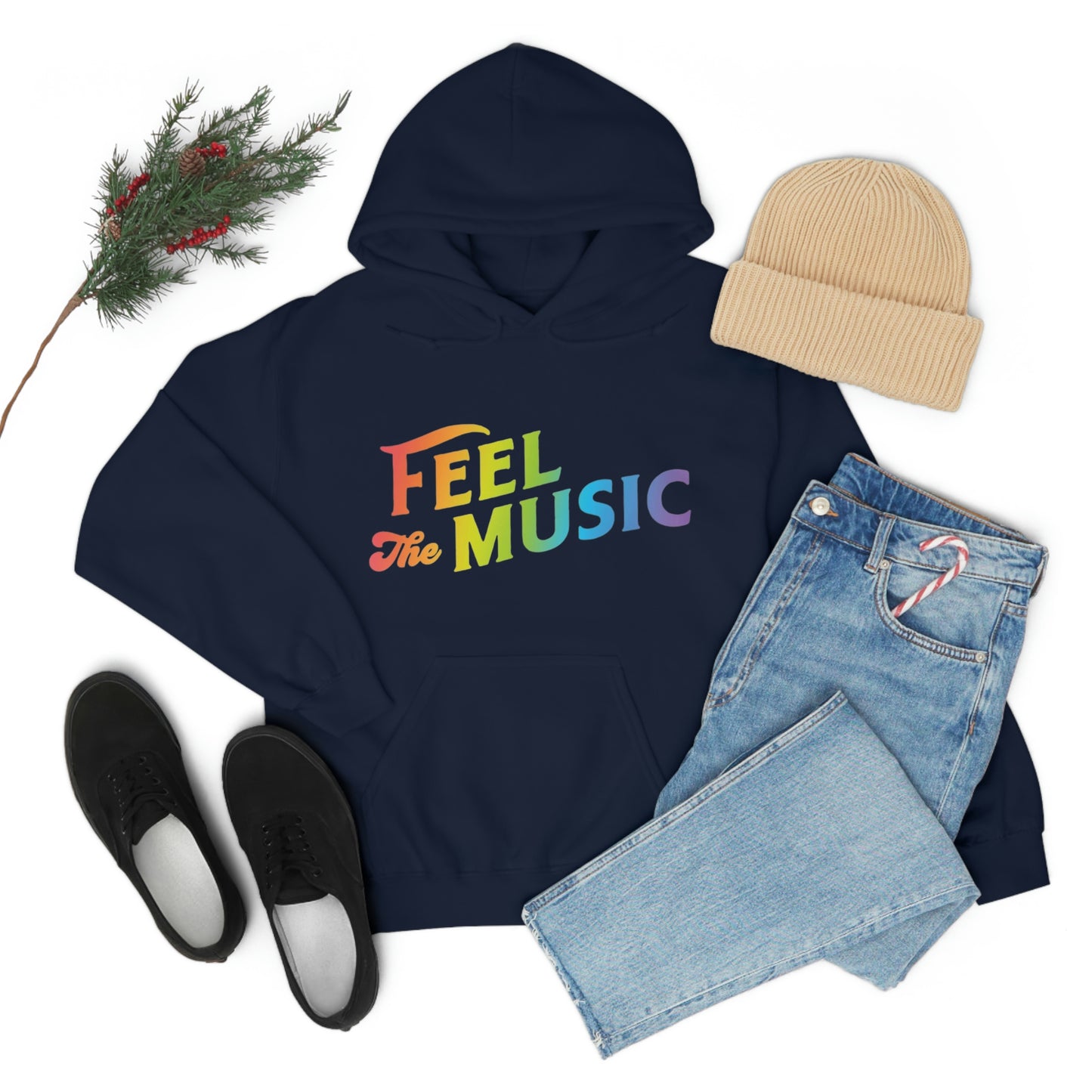 Feel the Music Unisex Heavy Blend™ Hooded Sweatshirt